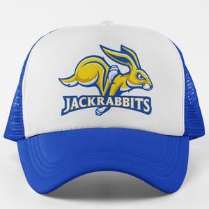 NEW South Dakota State Jackrabbits Logo Foam Trucker Snapback Hat 2TONE BLUE